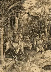 Albrecht Drer, The Flight into Egypt (from The Life of the Virgin) c1505, printed later, c1505, printed later