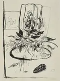 Brett Whiteley, Flowers on the Table 1977, 1977, lithograph