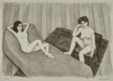 John Brack, Double Nude II (from John Brack Nudes) 1982