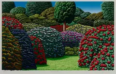 Kimbolton 2007 by Karl Maughan, 2007, screenprint, sold Aug 2023