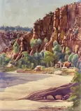 Albert Namatjira, Glen Helen Gorge c1941