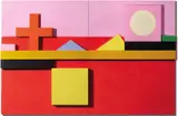 Peter D. Cole, Red Langley Landscape 2000, 2000, oil on marine ply