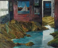 Euan MacLeod, Room with Harbour View 2002, 2002, oil on canvas