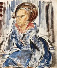 Danila Vassilieff, Koornong Schoolgirl 1941, 1941, oil on canvas