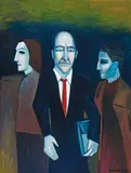 Robert Dickerson, The Businessman, oil on canvas