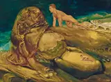 James Gleeson, Prometheus and the Wanderer (Variation 13)