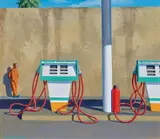 Jeffrey Smart, Study for The Petrol Station 1975