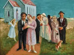 Sali Herman, Country Wedding 1972-76, 1972-76, oil on linen