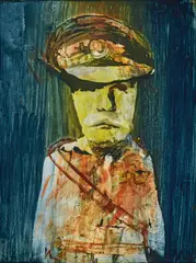 Sidney Nolan, Gallipoli General c1959, c1959, polyvinyl acetate on board