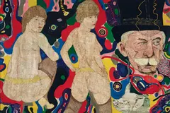 Richard Larter, Two Figs and a Face 1967, 1967, enamel on board