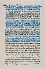 Cornelia Parker, Right, Wrong 2019, 2019, embroidery on linen