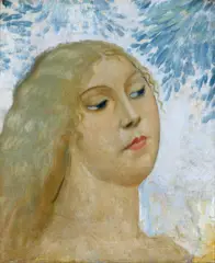 Augustus John, Untitled (Head of a Woman) c1916, c1916, oil on canvas