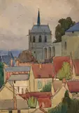 Eveline Winifred Syme, The Castle Chapel, Amboise c1923