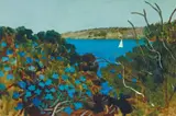 Ray Crooke, Sydney Harbour, oil on paper on board