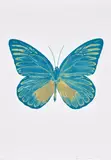 The Souls I - Topaz/Oriental Gold 2010 by Damien Hirst, 2010, foil block print, sold Mar 2023