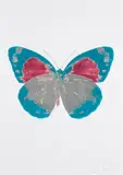 The Souls II - Silver Gloss/Topaz/Loganberry Pink 2010 by Damien Hirst, 2010, foil block print, sold Mar 2023