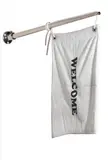 Alex Seton, Welcome/Unwelcome 2011, 2011, Bianco marble, watercolour, halyard and stainless steel