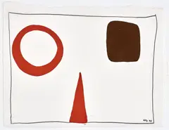From Bright to Dark 2003 by John Kelly, 2003, gouache on paper, sold Mar 2023
