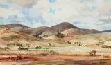 Hans Heysen, Foothills of the Arkabas (Flinders Ranges) c1968