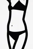 Julian Opie, Watching Suzanne (Front) No.7 2006, 2006, screenprint on acrylic panel
