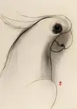 Brett Whiteley, Cockatoo 1988, 1988, charcoal, synthetic polymer paint and collage on paper