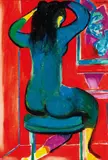 Charles Blackman, Before the Dance, oil on canvas on board