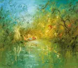 David Boyd, Under the Spirit of the Wattle Tree 1976, 1976, oil on canvas