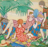 Thea Proctor, Woman and Children at Leisure c1925