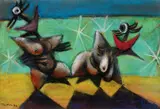 Albert Tucker, Image of Modern Evil 1944, 1944, pastel on paper