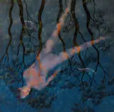 Lin Onus, The Joy of Fish - In Waiting 1994
