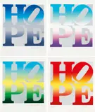 Robert Indiana, Four Seasons of Hope (Silver) 2012, 2012, complete set of colour screenprints (4)