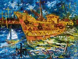 John Perceval, Williamstown Ship c1990