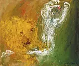 Arthur Boyd, White Nebuchadnezzar with Lion c1966-68, c1966-68, oil on linen