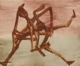Gallipoli 1953 by Sidney Nolan, 1953, oil on paper, sold Nov 2022