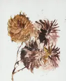 Flowers 1964 by Sidney Nolan, 1964, oil on paper, sold Nov 2022