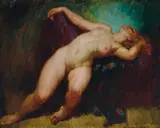 Norman Lindsay, Dreams, oil on canvas on board