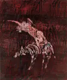 Sonnet No. 62 1963 by Sidney Nolan, 1963, oil on paper, sold Nov 2022