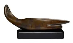 Alexander Archipenko, Lying Horizontal Figure 1957, 1957, polychrome bronze