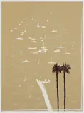 Brett Whiteley, Lavender Bay in the Rain 1987, 1987, screenprint on paper