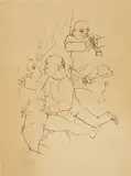 George Grosz, Ständchen 1922, 1922, lithograph