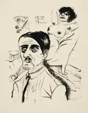 Otto Dix, Louis und Vohse 1923, 1923, lithograph