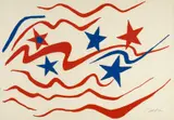 Alexander Calder, Stars and Stripes (from Flying Colours) 1975, 1975, colour lithograph