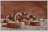 Jeffrey Smart, The Cable Coils 2001, 2001, etching and aquatint