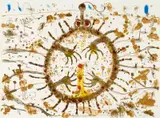 John Olsen, Echidna Upside Down 1988, 1988, colour lithograph