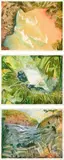 William Robinson, Creation Landscape: Water and Land 1991, 1991, complete set of colour lithographs (3)