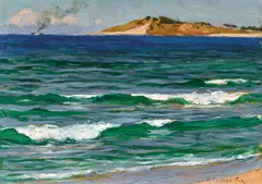 E. Phillips Fox, Sea at Narrabeen 1914, 1914, oil on canvas