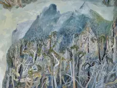 William Robinson, Nimbin Rocks in Fog 1996, 1996, oil on canvas