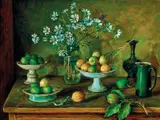 Margaret Olley, Cosmos and Limes c1989