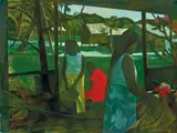 Morning Chores by Ray Crooke, oil on canvas, offered Jun 2022