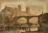 John Glover, Durham Cathedral, Misty Morning